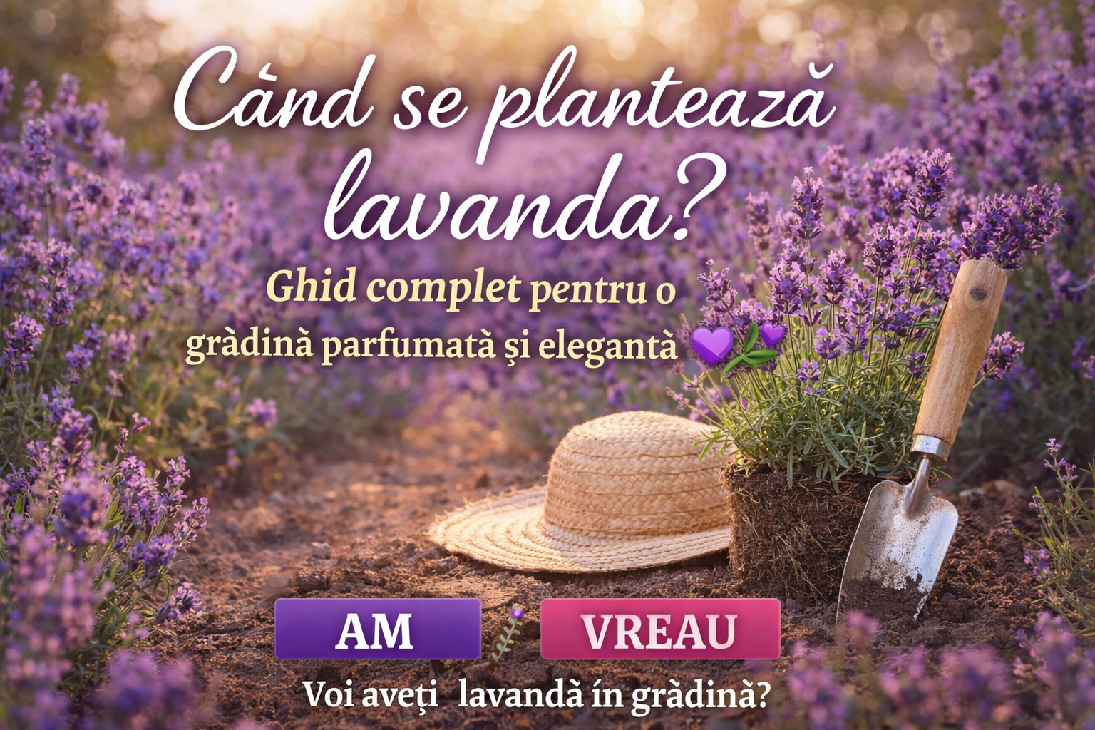 Când se plantează lavanda? Ghid complet pentru o grădină parfumată, elegantă și absolut superbă 💜🌿
