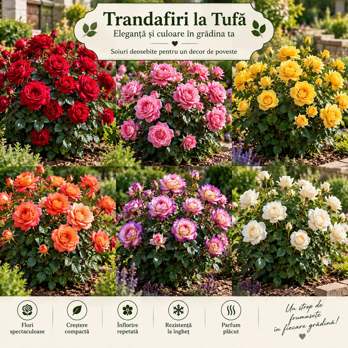 Trandafiri Tufă la Butaș