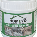 Банка Homevo защита коры деревьев, зелёная этикетка, фото оленя на упаковке