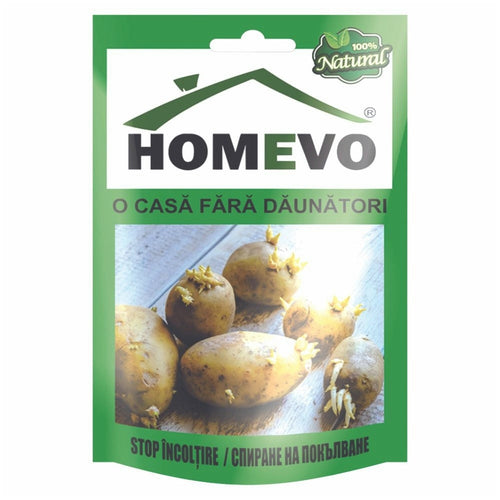 Упаковка натурального средства Homevo для предотвращения прорастания картофеля