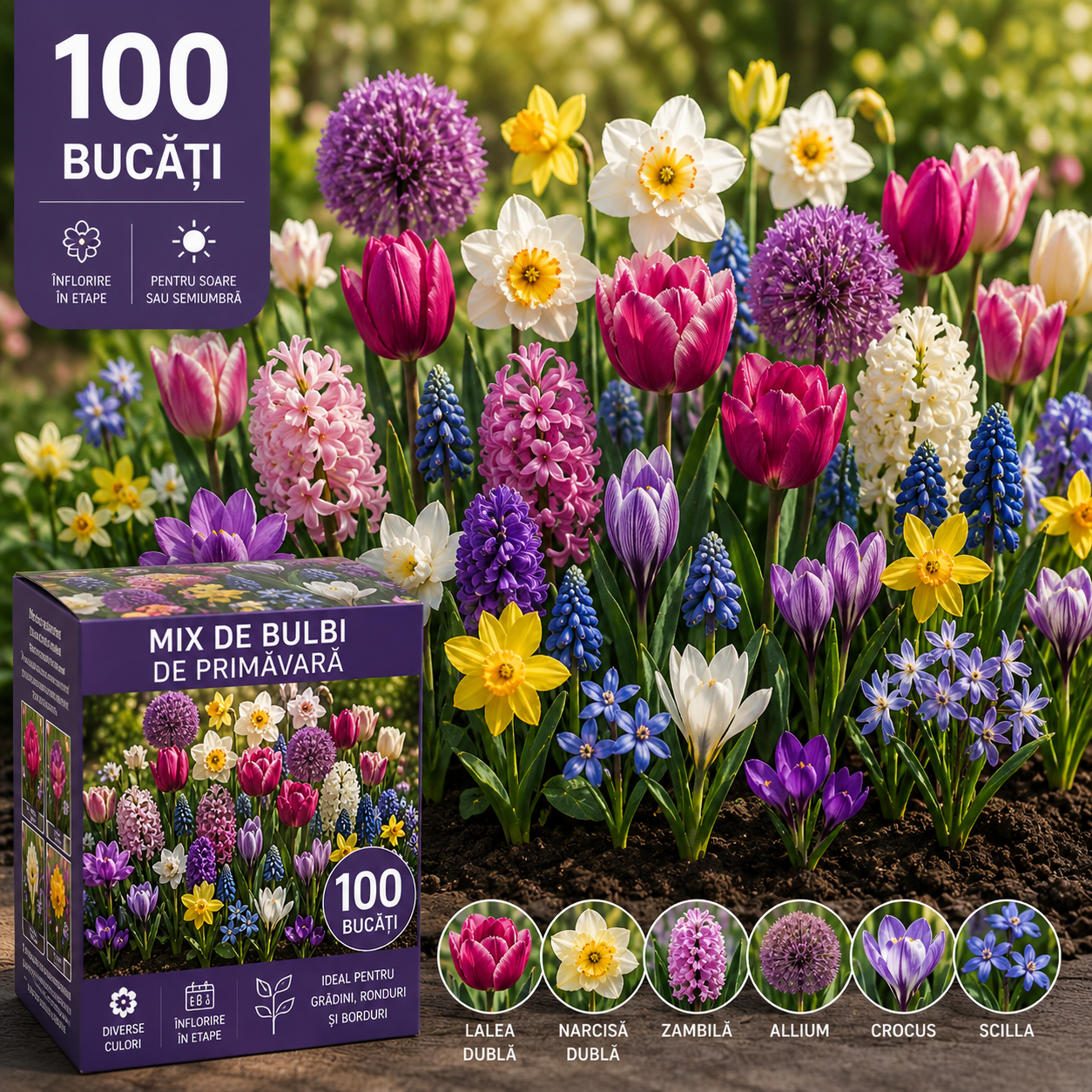 Mix Primvară Bloom Empire- 100 bucăți