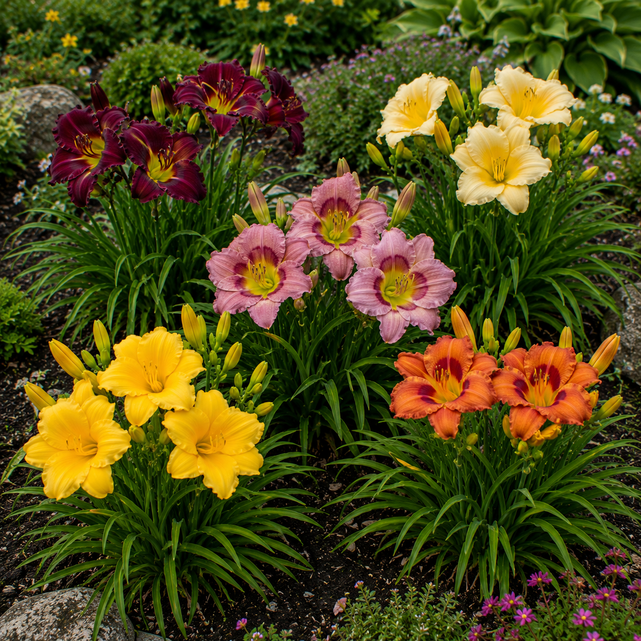 Pachet Mix Bulbi de Hemerocallis 10 Buc
