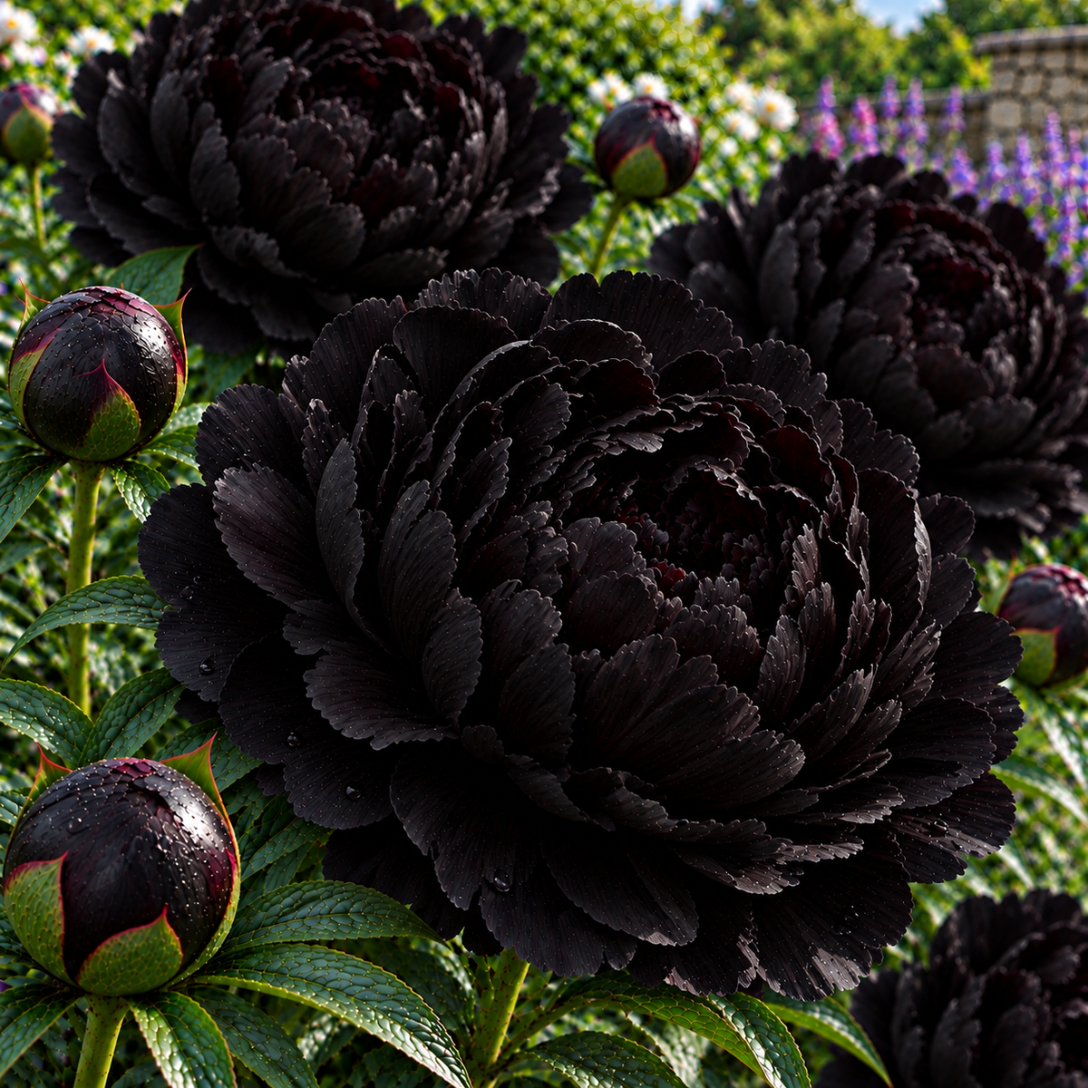 Bulbi de Bujor "Black Beauty", 1 Radacina