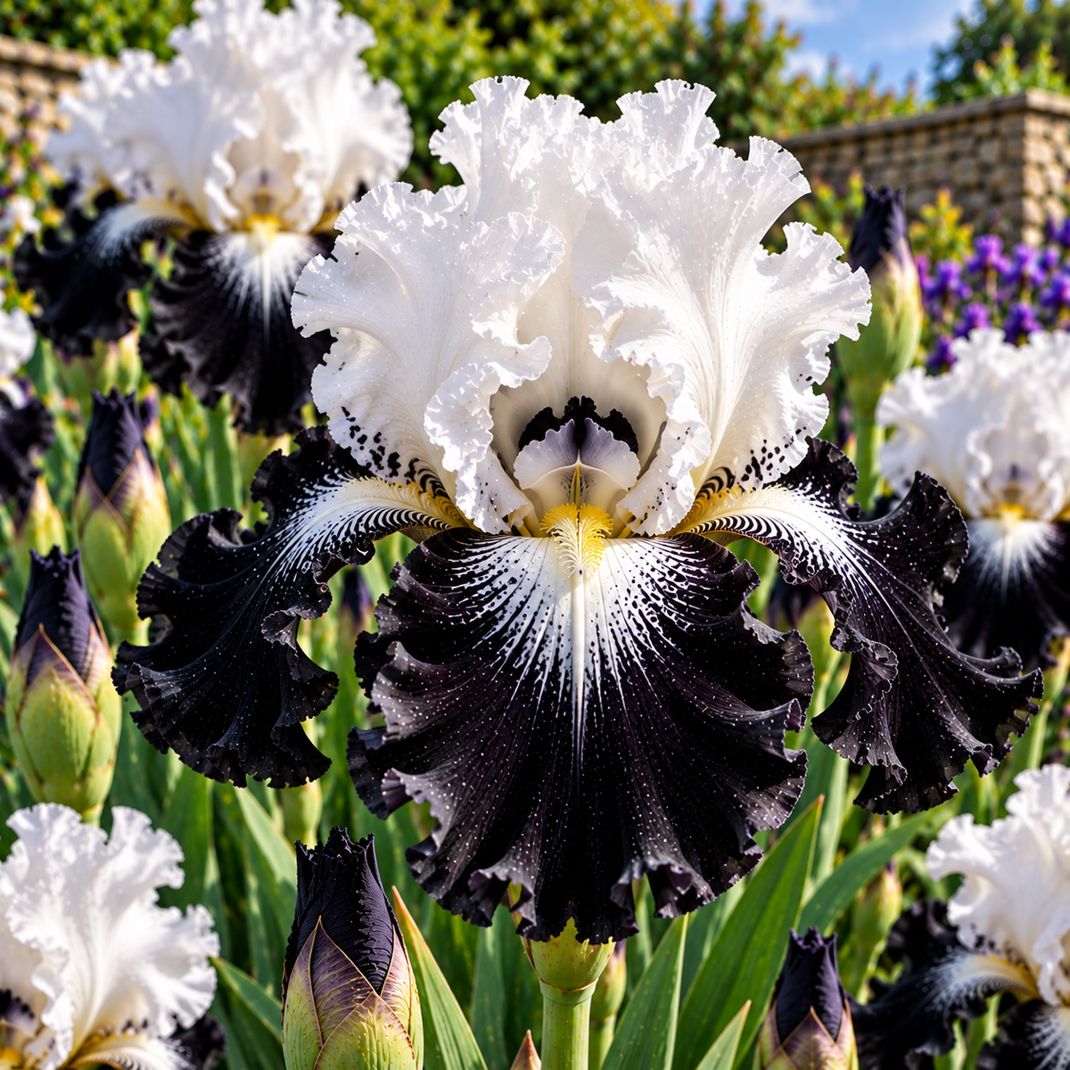 Bulbi de Iris Germanica "Tuxedo", 1 Bucata