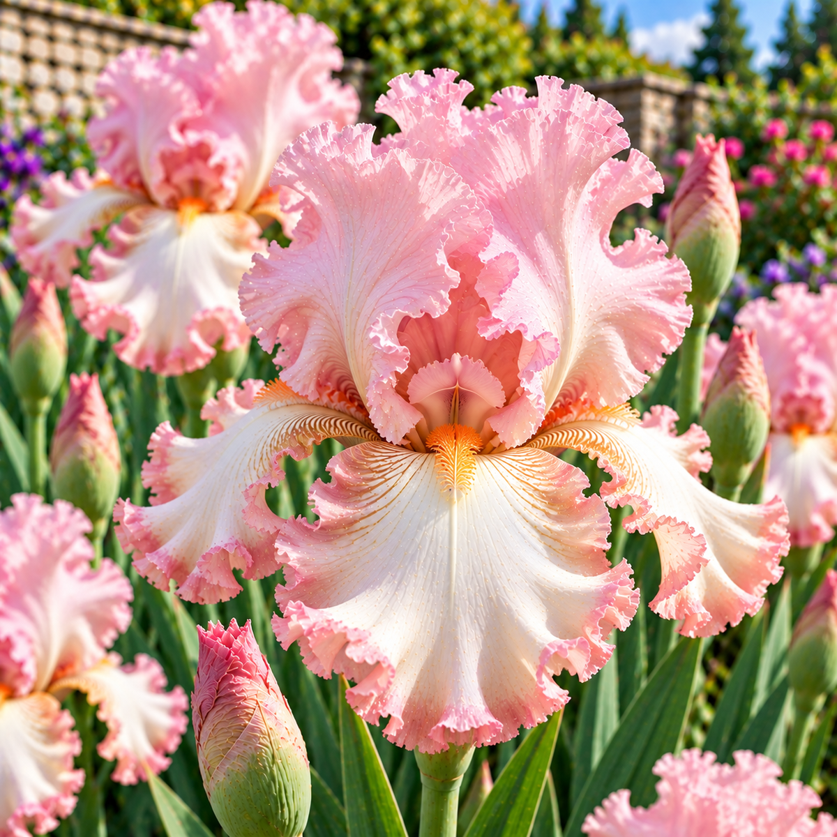 Bulbi de Iris Germanica "Pink Tafette", 1 Bucata