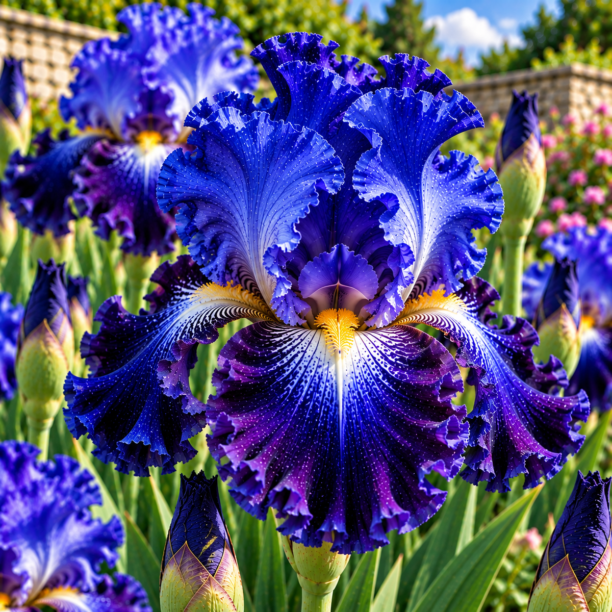 Bulbi de Iris Germanica "Blue Staccato", 1 Bucata