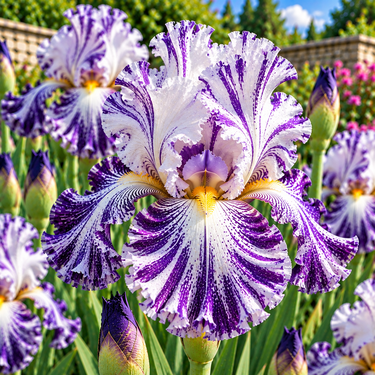 Bulbi de Iris Germanica "Batik", 1 Bucata