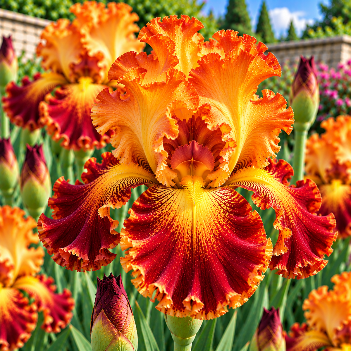 Bulbi de Iris Germanica "Natchez Trace", 1 Bucata