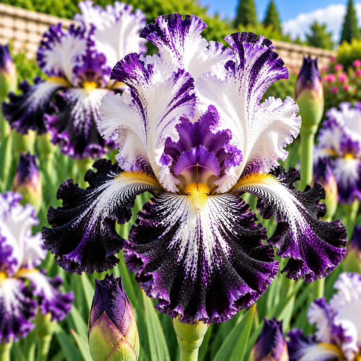 Bulbi de Iris Germanica "Bolt Print", 1 Bucata