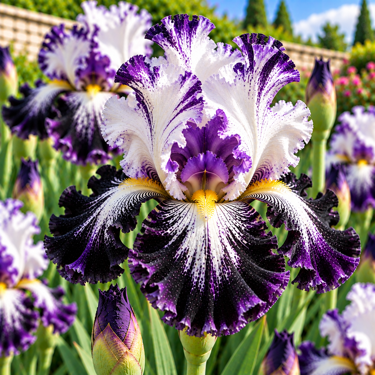 Bulbi de Iris Germanica "Bolt Print", 1 Bucata