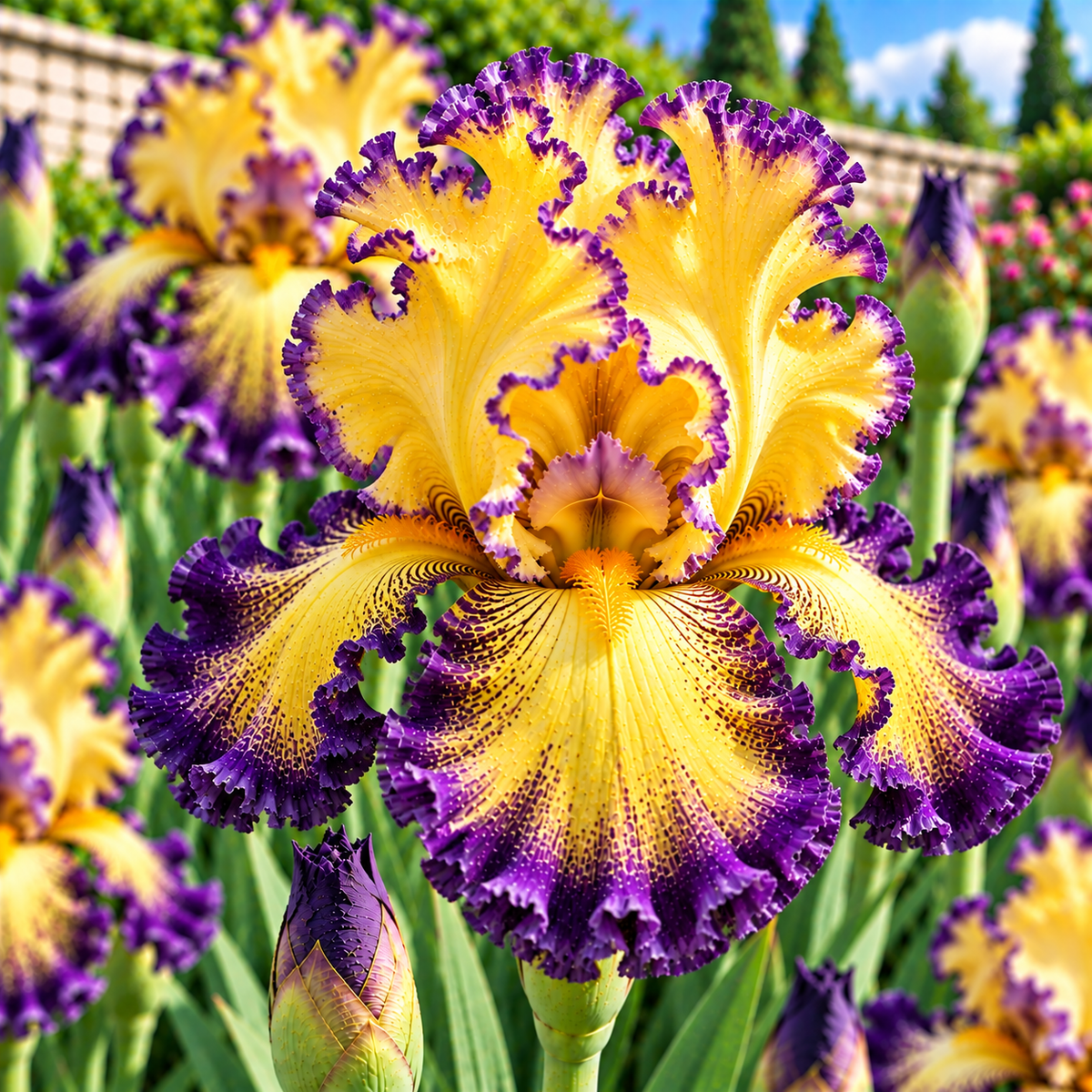 Bulbi de Iris Germanica "Sultan's Palace", 1 Bucata