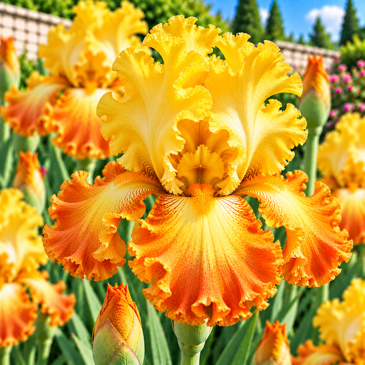 Bulbi de Iris Germanica "Tulip Festival",  1 Bucata