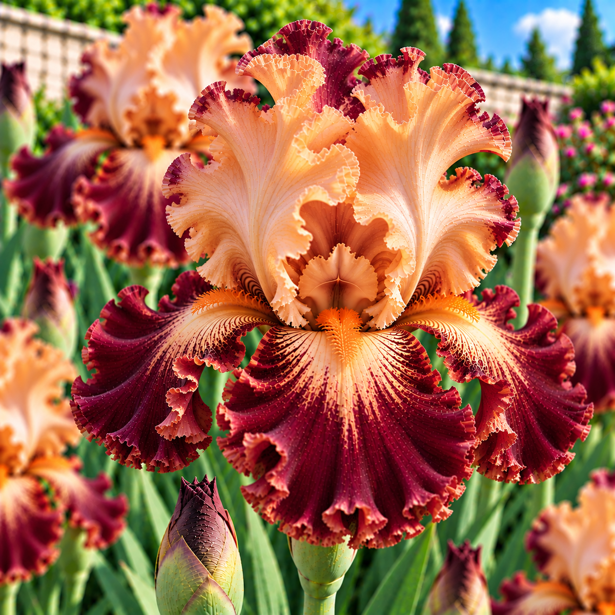 Bulbi de Iris Germanica "Blue Rhythm", 1 Bucata