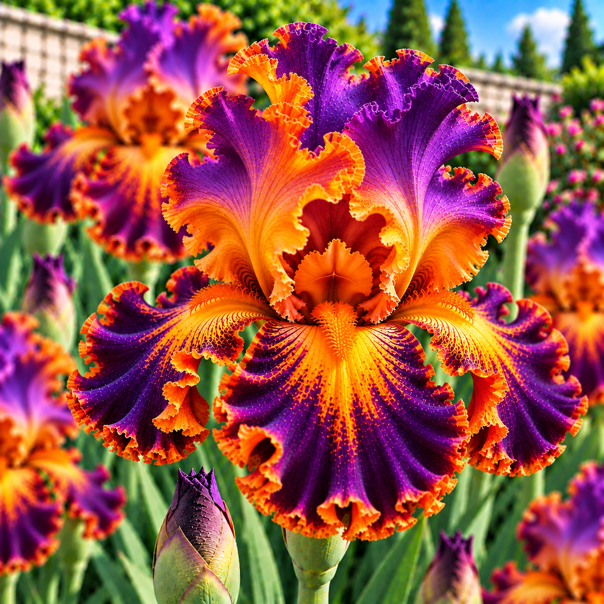 Bulbi de  Iris Germanica „Neon Inferno”, 1 buc