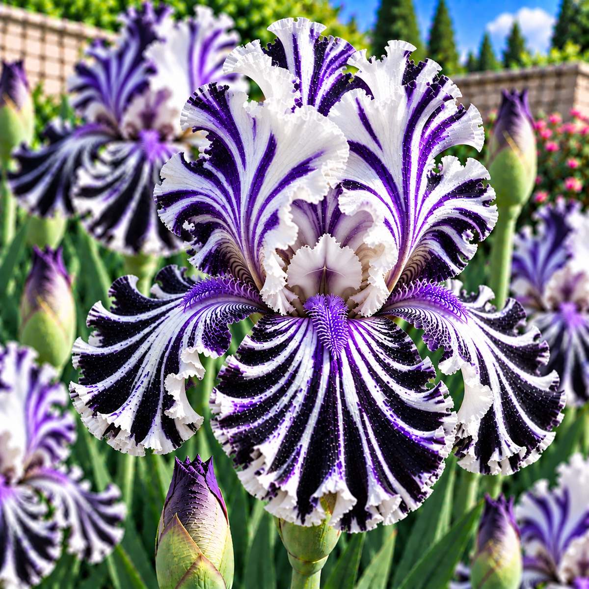 Bulbi de Iris Germanica „Midnight Zebra”, 1 buc