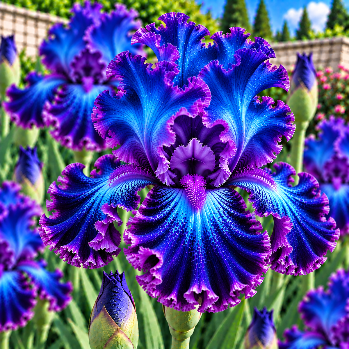 Bulbi de Iris Germanica „Blood Eclipse”, 1 buc