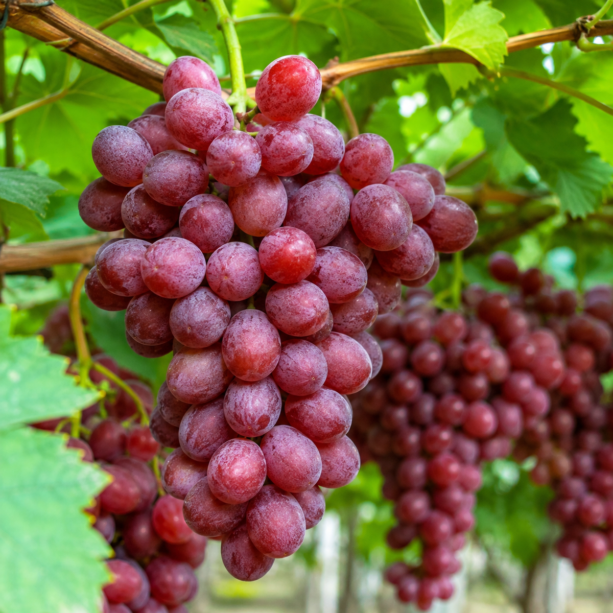 Viță de vie de masă "Ruby Seedless", la ghiveci