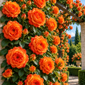 Trandafir Urcător Butaș "Double Orange"