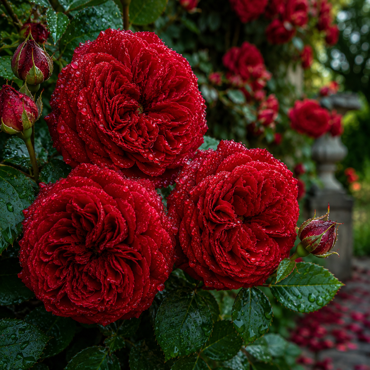 Trandafir Urcător "Crimson Glori", la Ghiveci