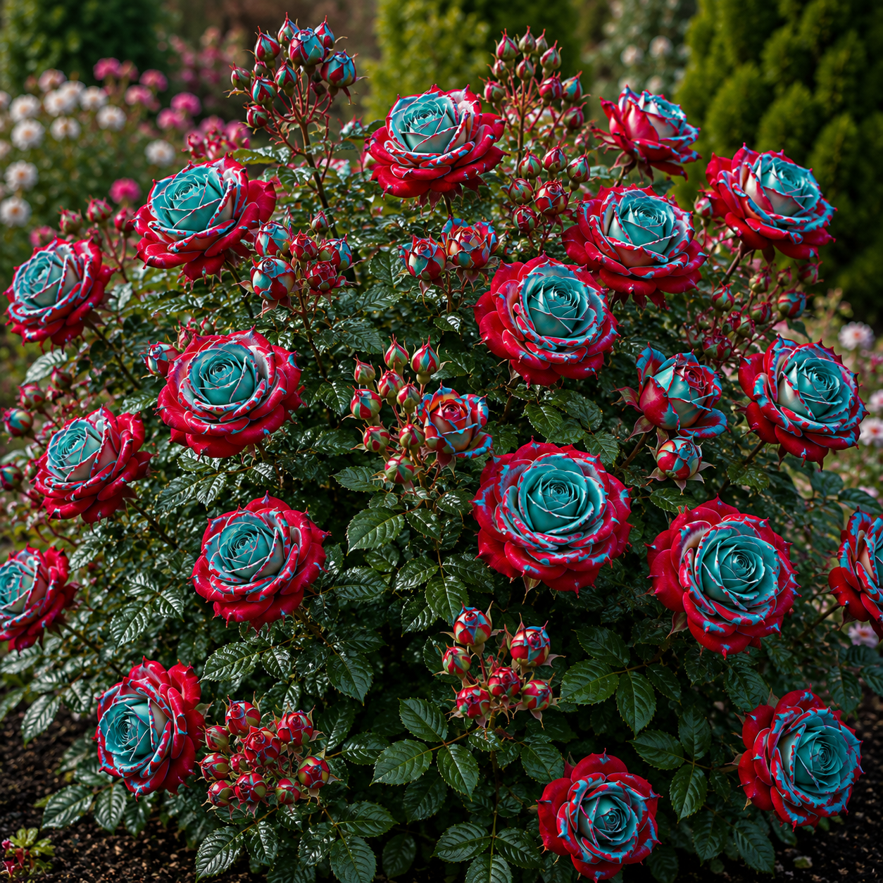 Trandafir Tufa "Double Delight", la Ghiveci