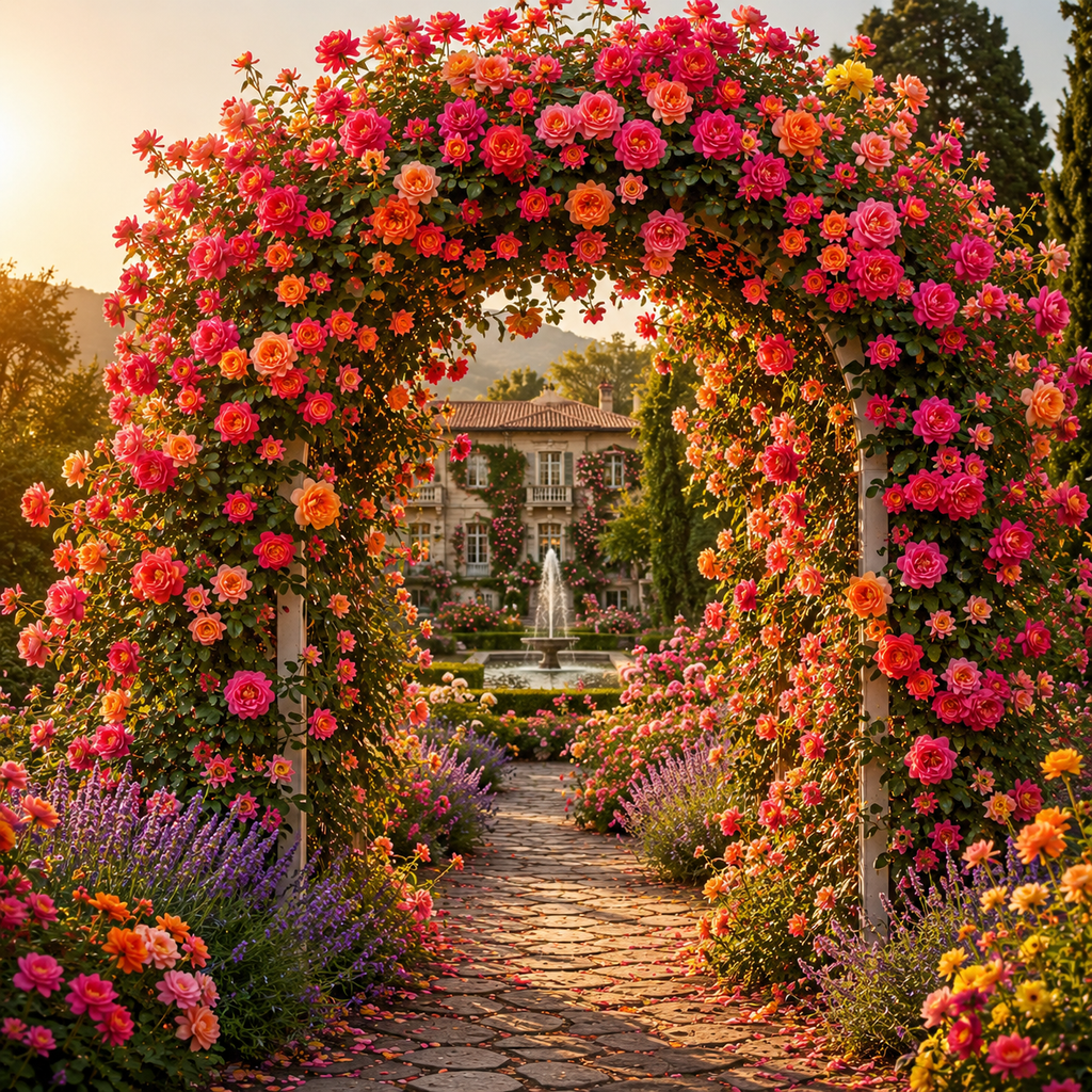 Trandafir Urcător "Summer Blossom", la ghiveci