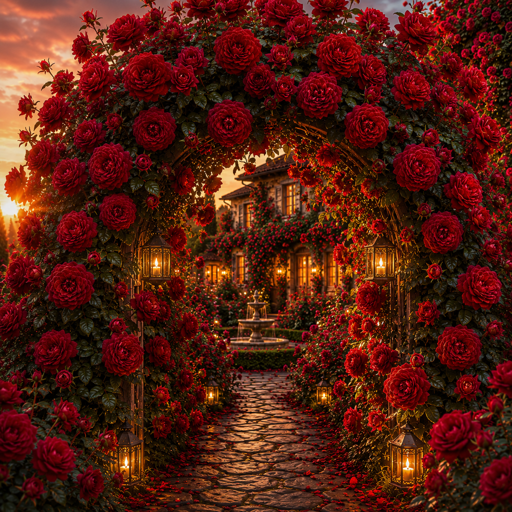 Trandafir Urcător "Crimson Glori", la Ghiveci