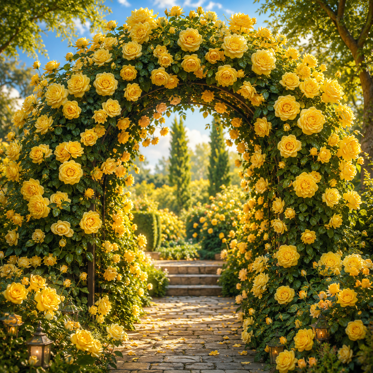 Trandafir Urcător "Golden Gate", la Ghiveci