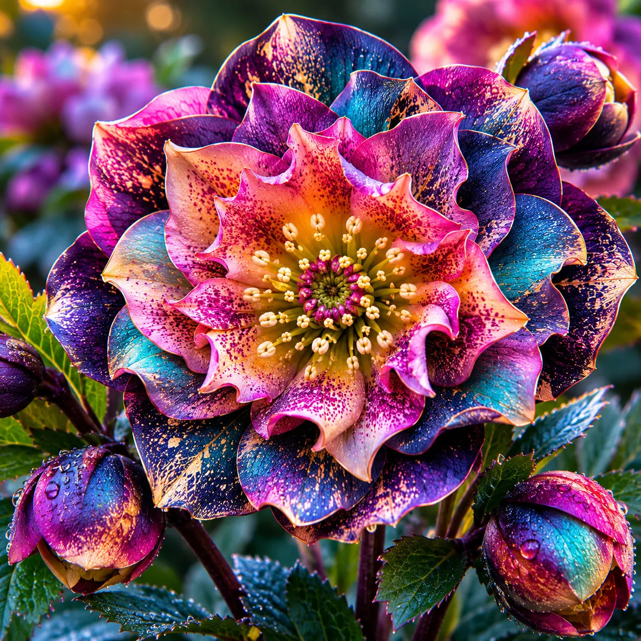 Helleborus cu flori duble "Comet in the Sky" 1 buc